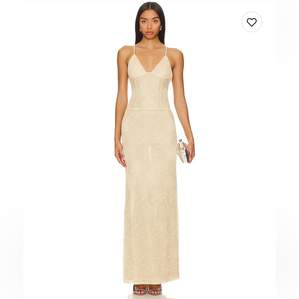 Maxi dress in Sand